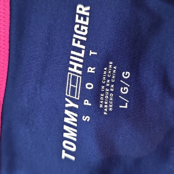 Tommy Hilfiger Large Pink Sports Bra with Logo Band - Picture 5 of 5